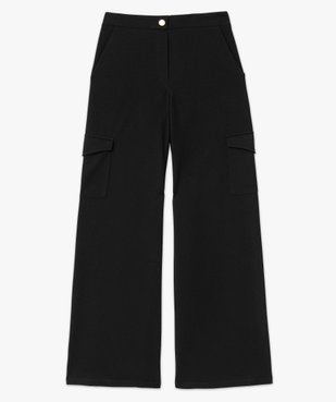 Pantalon cargo large en maille fluide femme vue4 - GEMO(FEMME PAP) - GEMO