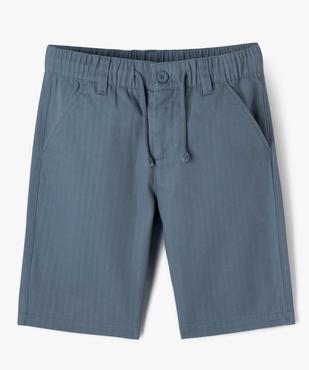 Bermuda regular avec taille élastique garçon vue1 - GEMO (JUNIOR) - GEMO