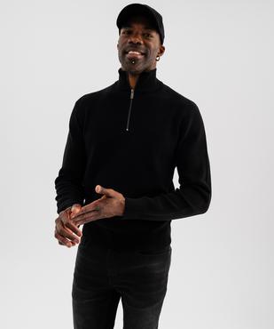 Pull en coton à col camionneur homme vue1 - GEMO (HOMME) - GEMO