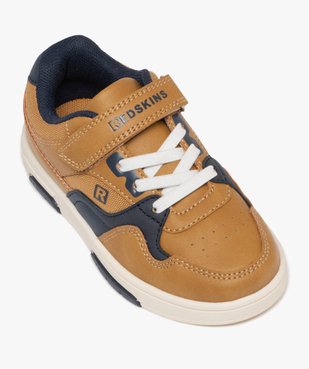 Baskets garçon low-cut à scratch et lacets élastiques - Redskins vue5 - REDSKINS - GEMO