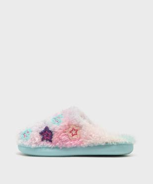 Chaussons mules fourrés à motifs étoiles fille - Catimini vue3 - CATIMINI - GEMO