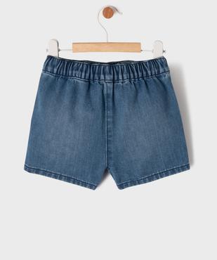 Short en jean à pont bébé fille  - LuluCastagnette vue4 - LULU CASTAGNETTE GEMO FOR GOOD - GEMO