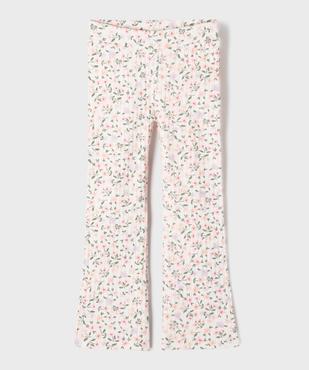 Legging flare en maille côtelée fille vue1 - GEMO 4G FILLE - GEMO
