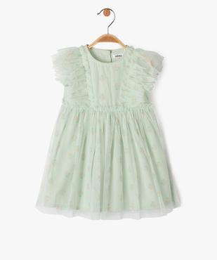 Robe de cérémonie en tulle bébé fille vue1 - GEMO(BEBE DEBT) - GEMO