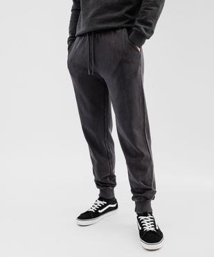 Pantalon de jogging avec intérieur bouclette homme vue1 - GEMO (HOMME) - GEMO