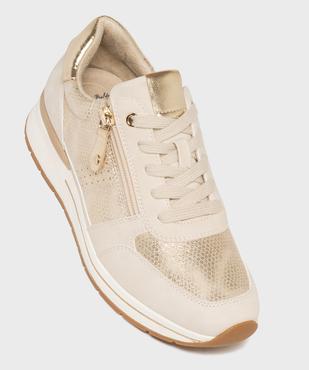 Sneakers compensées avec détails brillants femme - Valentina Baldano vue5 - VALENTINA BALDA - GEMO