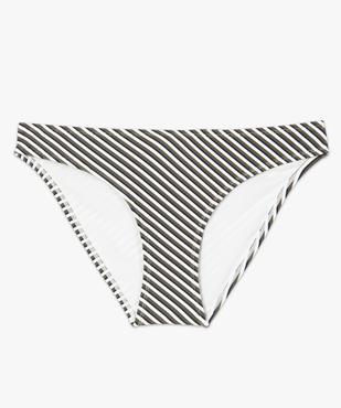 Bas de maillot de bain femme à rayures tricolores vue4 - GEMO (PLAGE) - GEMO
