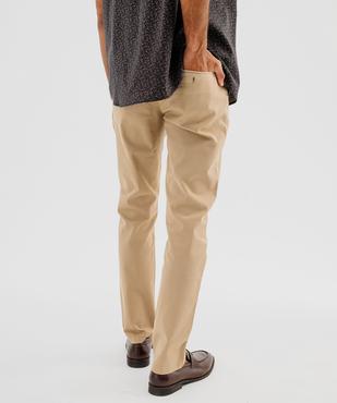 Pantalon chino coupe Slim homme vue3 - GEMO 4G HOMME - GEMO