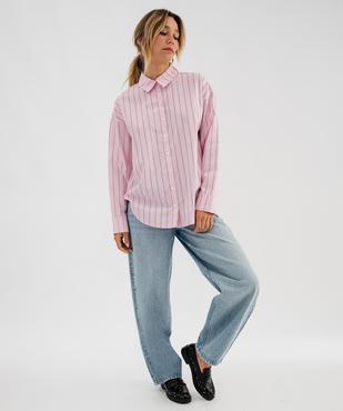 Chemise à rayures coupe ample femme vue4 - GEMO(FEMME PAP) - GEMO