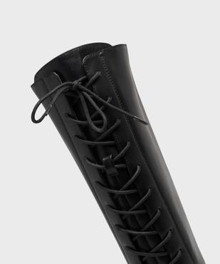 Bottes cavalières à laçage sur l'arrière femme vue6 - VALENTINA BALDA - GEMO