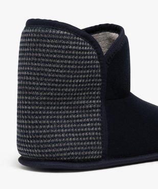 Chaussons boots en velours et tricot homme vue6 - GEMO(HOMWR FEM) - GEMO