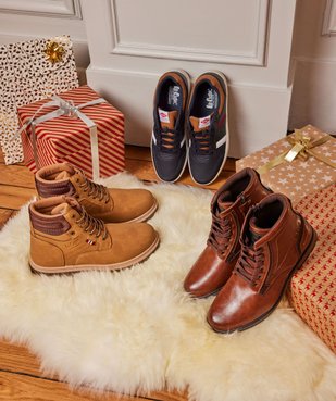 Boots homme unies casual avec col matelassé - Lee Cooper vue6 - LEE COOPER - GEMO