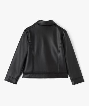 Blouson zippé look rock à doublure peluche vue5 - GEMO (ENFANT) - GEMO
