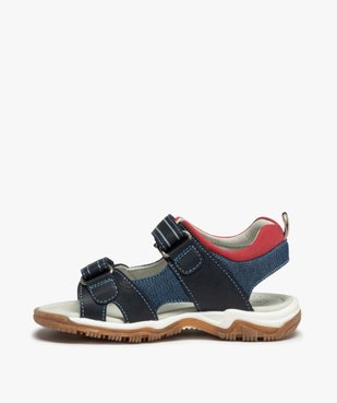 Sandales garçon ouvertes à double scratch vue3 - GEMO (ENFANT) - GEMO