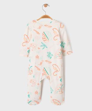 Pyjama dors-bien ouverture devant imprimé tropical bébé vue3 - GEMO 4G BEBE - GEMO