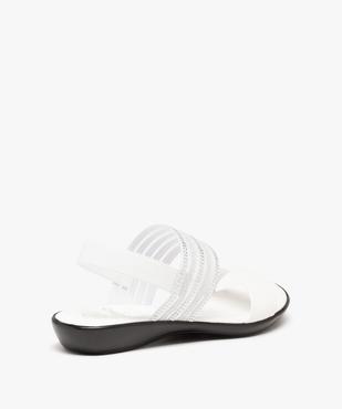 Sandales femme à brides élastiques ornées de strass vue4 - GEMO (CASUAL) - GEMO
