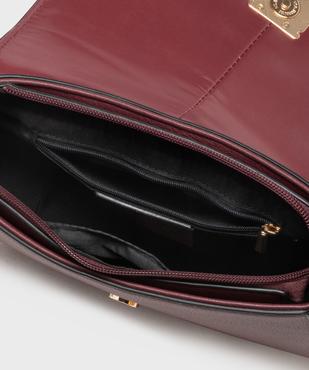 Sac besace en matière grainée femme - Bestini vue3 - BESTINI - GEMO