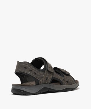 Sandales homme sport unies à scratch vue10 - G'FLEX - GEMO