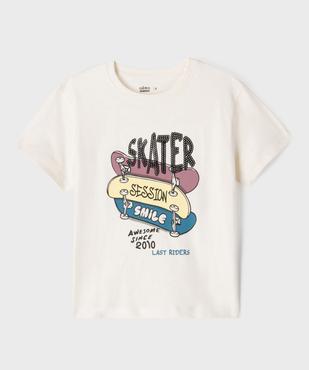Tee-shirt manches courtes imprimé garçon vue3 - GEMO 4G GARCON - GEMO