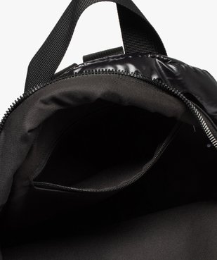 Sac à dos femme petit format au matelassage brillant vue3 - GEMO (ACCESS) - GEMO