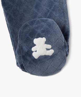 Pyjama velours 2 pièces bébé garçon - LuluCastagnette vue6 - LULU CASTAGNETTE GEMO FOR GOOD - GEMO