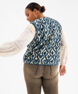 Gilet sans manches à motif ethnique femme grande taille vue6 - GEMO (G TAILLE) - GEMO