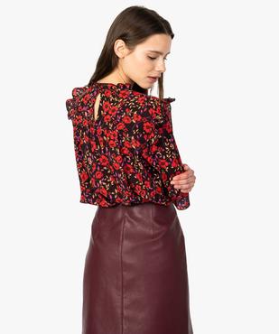 Blouse femme à imprimé floral et volants vue3 - GEMO(FEMME PAP) - GEMO