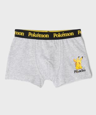 Boxers en coton stretch motif Pikachu garçon (lot de 3) - Pokemon vue2 - POKEMON - GEMO