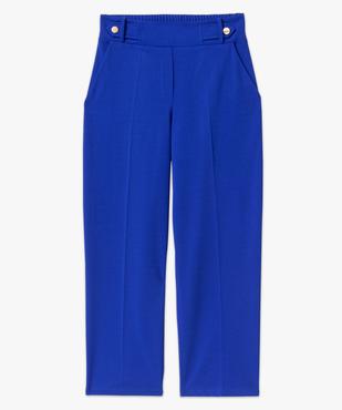 Pantalon 7/8ème à plis en maille fluide femme vue4 - GEMO(FEMME PAP) - GEMO