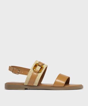 Sandales à talon plat et brides fantaisie femme  vue2 - FOLLOW ME - GEMO