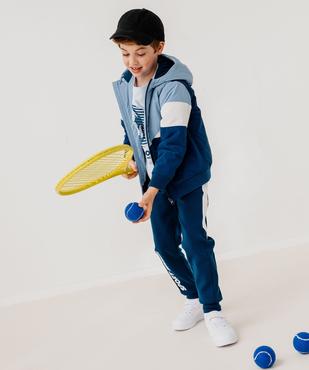Blouson à capuche tricolore doublure polaire garçon vue7 - GEMO (ENFANT) - GEMO