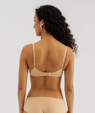 Soutien-gorge triangle sans armature à bonnets moulés vue7 - GEMO 4G FEMME - GEMO