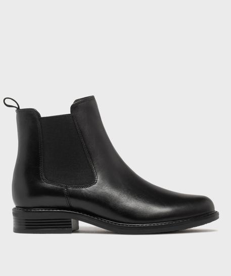Chelsea boots en cuir lisse uni femme - Tanéo vue1 - TANEO - GEMO