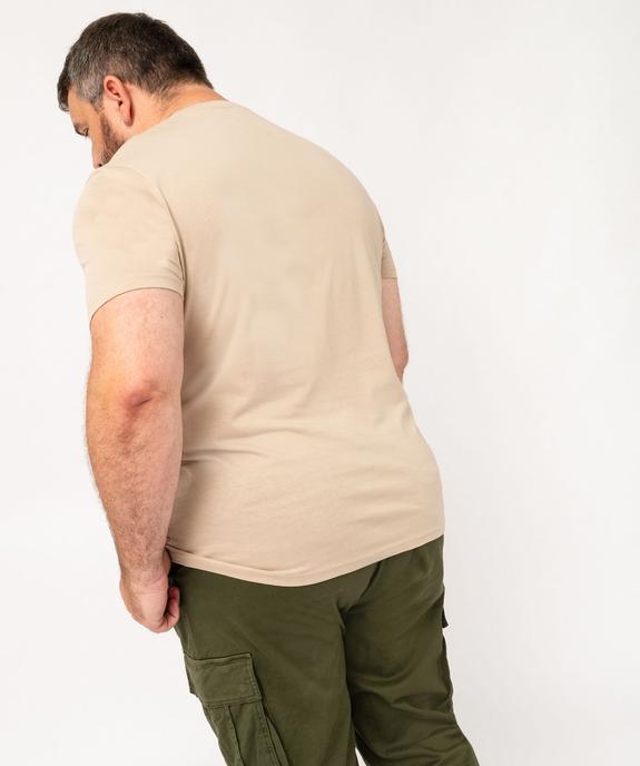 Tee-shirt manches courtes en coton imprimé homme vue6 - GEMO 4G HOMME - GEMO