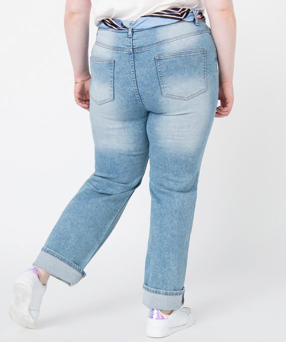 Jean femme grande taille coupe Straight vue3 - GEMO 4G GT - GEMO