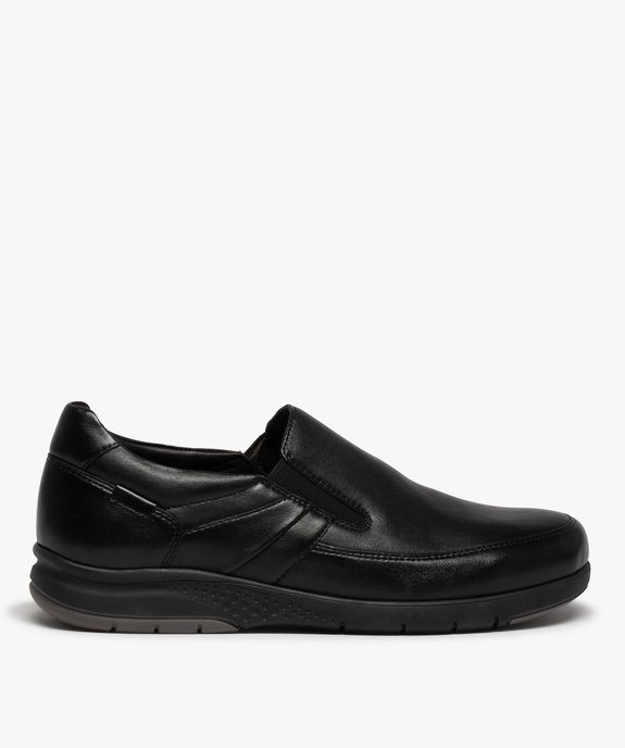 Mocassins homme confort dessus cuir uni vue1 - GEMO (CONFORT) - GEMO