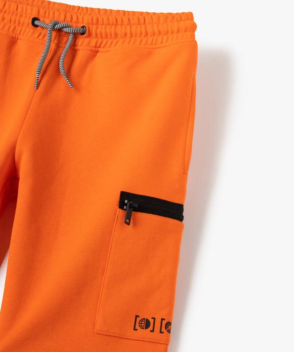 Bermuda garçon en maille jersey et poche zippée vue2 - GEMO (ENFANT) - GEMO