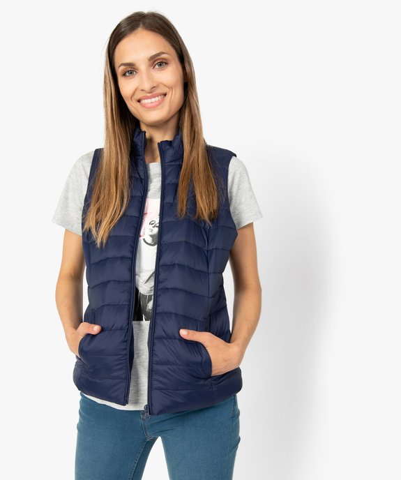 Doudoune femme sans manches avec col montant vue1 - GEMO(FEMME PAP) - GEMO