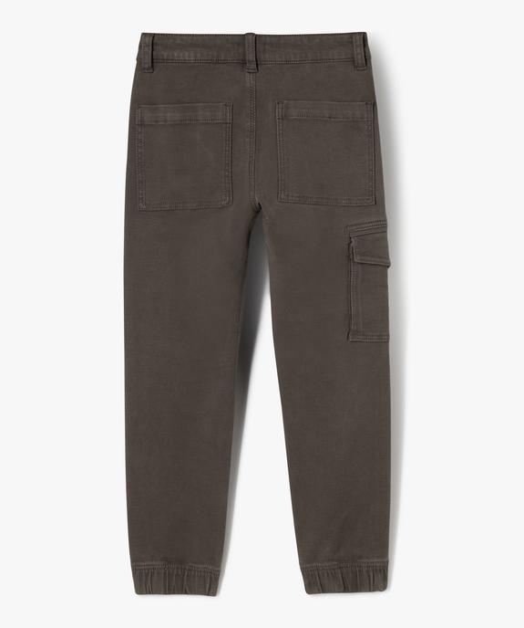Pantalon cargo bas resserré garçon - GEMO (ENFANT) Pantalon cargo bas resserré garçon vue9 - GEMO (ENFANT) - GEMO