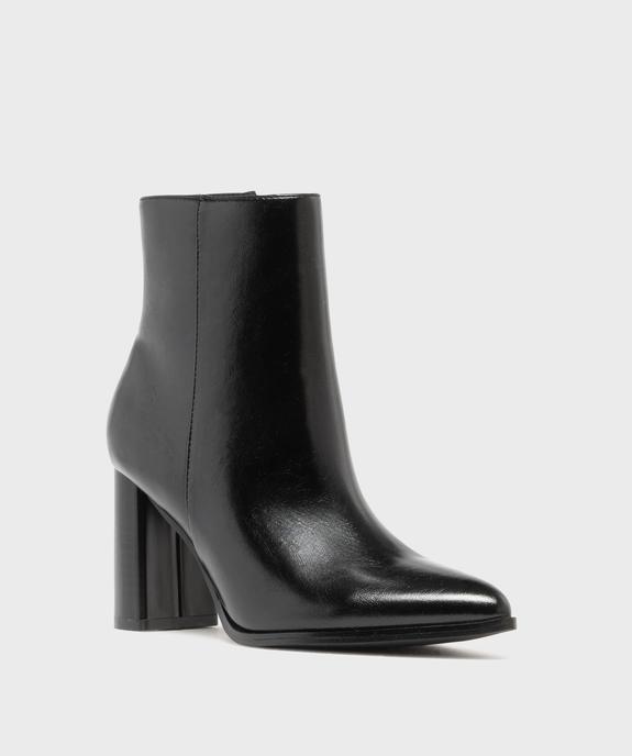 Boots à talon haut et bout pointu unies femme vue2 - FOLLOW ME - GEMO