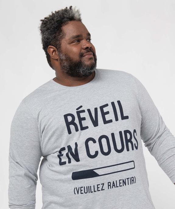 Pyjama homme grande taille à manches longues vue2 - GEMO(HOMWR HOM) - GEMO