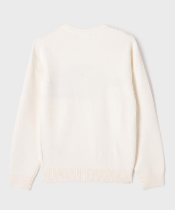 Pull en viscose avec inscription poitrine garçon - GEMO (JUNIOR) Pull en viscose avec inscription poitrine garçon vue3 - GEMO (JUNIOR) - GEMO