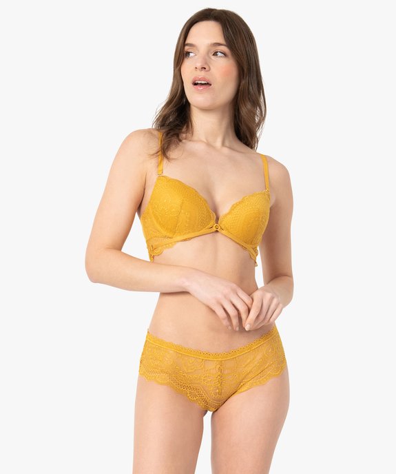 Soutien-gorge push-up en dentelle vue3 - GEMO(HOMWR FEM) - GEMO