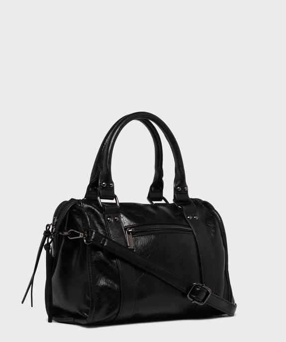 Sac à main verni mat à clous et bandoulière amovible femme vue2 - GEMO (ACCESS) - GEMO