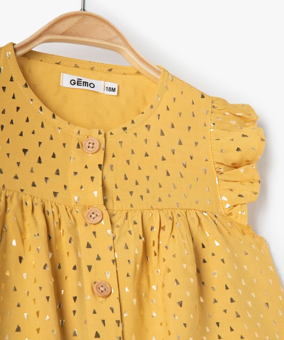 Blouse bébé fille sans manches à motifs vue2 - GEMO(BEBE DEBT) - GEMO