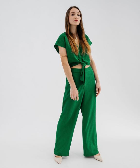 Blouse sans manches loose à nouer femme vue5 - GEMO(FEMME PAP) - GEMO