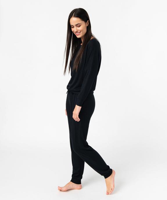 Haut de pyjama à manches chauve-souris femme vue5 - GEMO 4G FEMME - GEMO