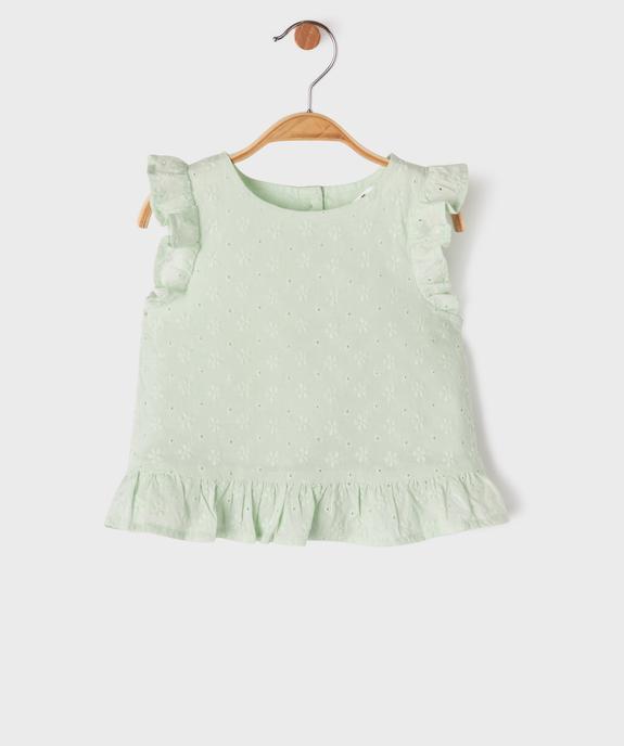 Blouse sans manches à motifs brodés bébé fille vue1 - GEMO(BEBE DEBT) - GEMO