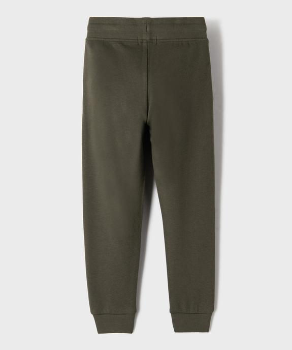 Pantalon de jogging molletonné avec ceinture ajustable garçon vue3 - GEMO 4G GARCON - GEMO