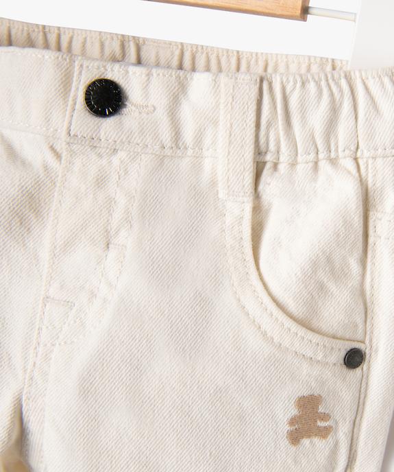 Pantalon slim en coton avec taille ajustable bébé garçon - LuluCastagnette vue4 - LULUCASTAGNETTE - GEMO
